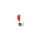 Mormyshka column with faceted ball "chameleon" (red), weight 1.1 g, size 3