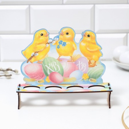 The stand for 4 eggs “Chickens”, 19.6 x 16.3 x 6.1 cm.-2