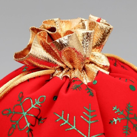 Gift sugar suction “Gift bag”, snowflakes, embossing, 20 x 30 cm +/- 1.5 cm, New Year-2