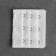 Brutter's-extension fastener, 3 rows 3 hooks, 5 × 5.5 cm, white color