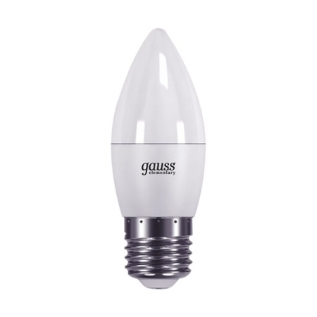 LED LED ELEMENTARY 6W candle 4100K neuter. Bel. E27 450lm Gauss 33226-1