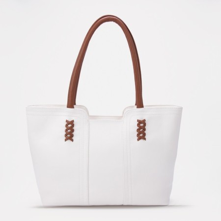 Zipper bag with lightning, white color