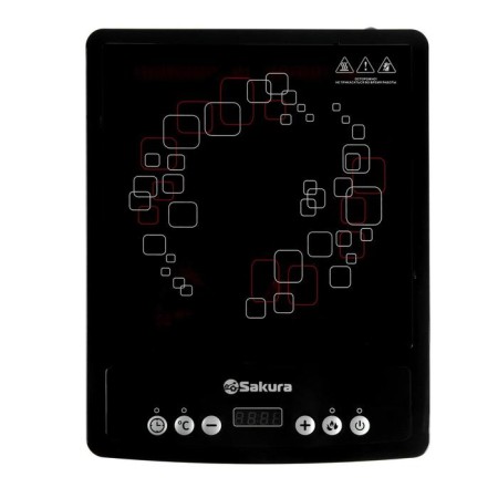 Induction tile Sakura SA-7152Q, 2000 watts, 1 burner, black-1