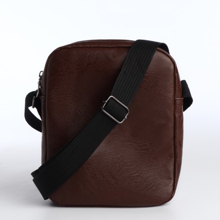 Male bag with lightning, brown color-3