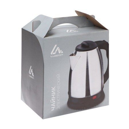 Electric kettle Luazon LSK-1805, metal, 1.8 l, 1500 watts, silver-9