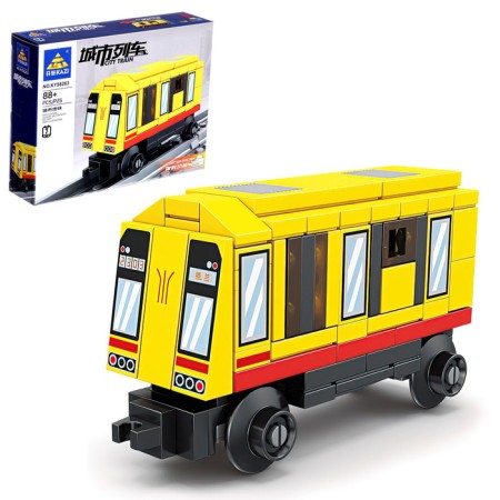 Designer "railway. Metro train ", with launch, 88 parts