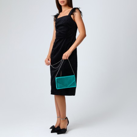 Female bag on a magnet, green color-7