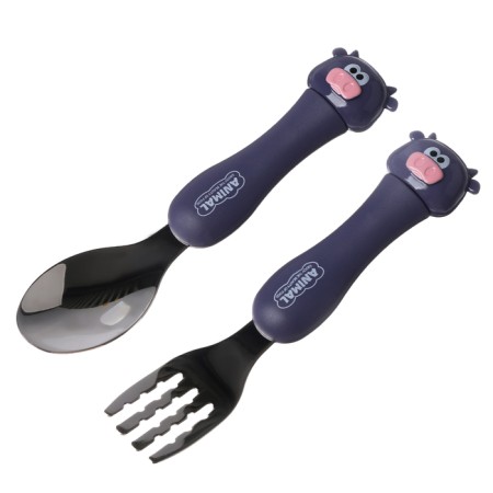 A set of children's cutlery in the Czeal case, fork, spoon-6