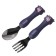 A set of children's cutlery in the Czeal case, fork, spoon