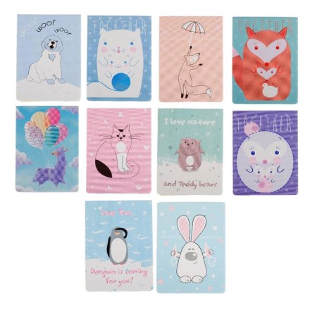 Notepad B8, 63 x 83 mm, 250 sheets Smart Journal, hard cover, tinted block 70 g/m2, mix