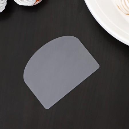 Confectionery spatula for alignment made of plexiglass, 10 × 13 × 0.1 cm, the color is transparent-1