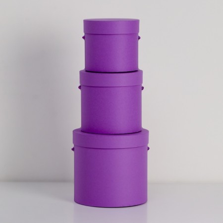Set of boxes 3 in 1 (18*18*17/15*15*15/12*12*12 cm), lavender-3