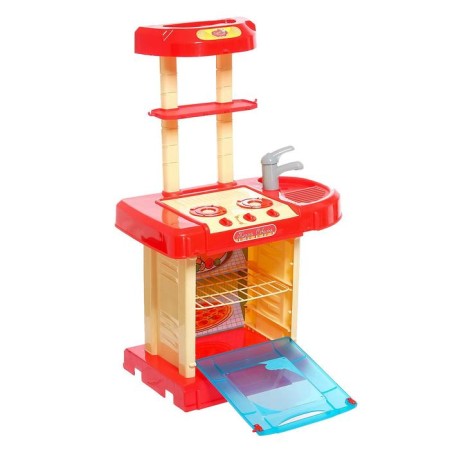 Game module Kitchen "Seville" in a suitcase, with accessories, light and sound effects, height 65.5 cm-1