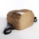 Youth backpack from textiles, 2 departments, 3 pockets, beige color