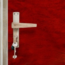 A set of doors upholstery, 110 × 200 cm: claim. Kozh, foam 3 mm, nails, burgundy, 