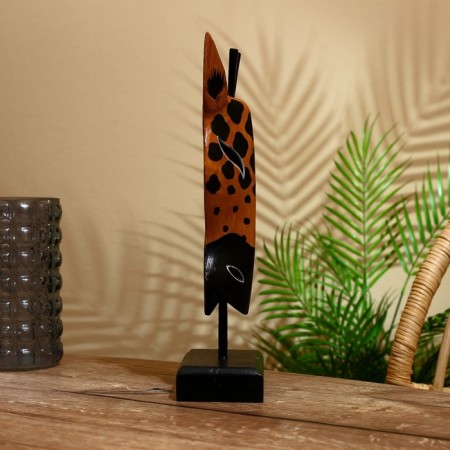 Mask "Zebra" on a stand, Albezia 40 cm-4