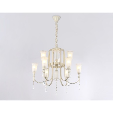 Crystal chandelier with Ambrella Light, Traditional, TR3248, 9HE14, beige, gold-4