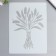 Stencil plastic "Bouquet from reeds" 29.7x21 cm
