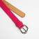 Building belt, width 2.3 cm, metal buckle, fuchsia color
