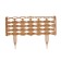 Decorative fence, 25 × 300 cm, 8 sections, plastic, beige, "Ivushka"