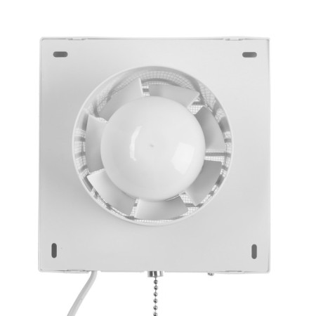 Exhaust Zein Lof-03, D = 100 mm, 220 V, 15 W, mesh, cord switch, white-5