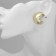 Earrings plastic "Circle" halo mini, color gold