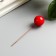 Decor for creativity "Red Berry" set 40 pcs diam 1.4 cm