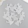 Decor "Angel" silver 5 cm set 10 pcs foam glitter