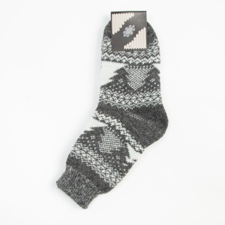 Men's woolen socks "Winter", linen color, size 27-3