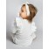 Children's overalls with ruffles fashion, height 62 cm, milk color