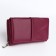 Women's wallet on the button, purple color