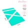 Naspinnik for gymnastics and dancing Grace Dance, 38x25 cm, green color