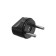Adapter, 10 a, euro, round, 250 V, black, 1 pc.