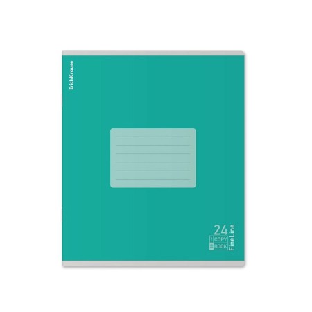 Notebook 24 sheets in a ruler, erichkrause "fineline", cover covering cardboard, matte lamination, an offset block 100% whiteness, mix-2