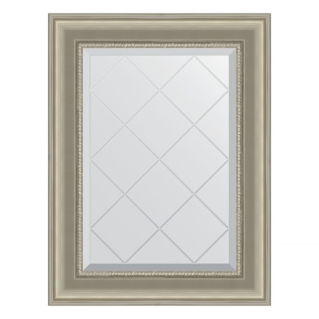 Mirror with engraving in the baguette frame, chameleon 88 mm, 56x74 cm