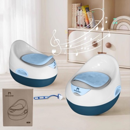Pot children's ining Baby P002, with music, blue color