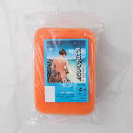 Aphrodite's body sponge, 14.5 × 10.5 × 6 cm, color mix-7