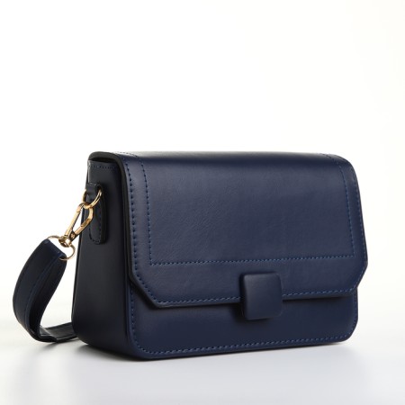 Bag Women's Messenger on Magnet, Blue Color-2