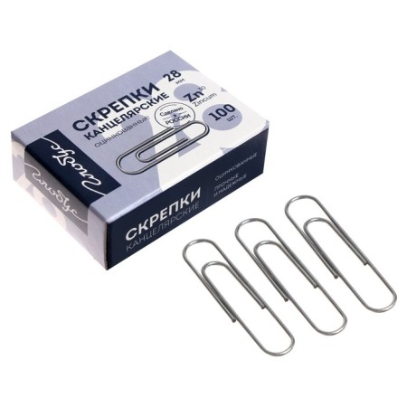 Office clerk Globus, 100 pcs., 28 mm, galvanized-2
