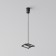 Components for textile suspension system Technical tra130sw-b, 4x4x120 cm, black color
