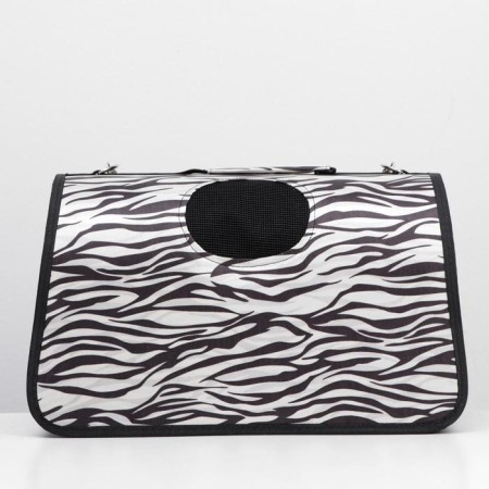 Animal Bag-ledger "White Tiger", size m, 45 x 21 x 27 cm-1