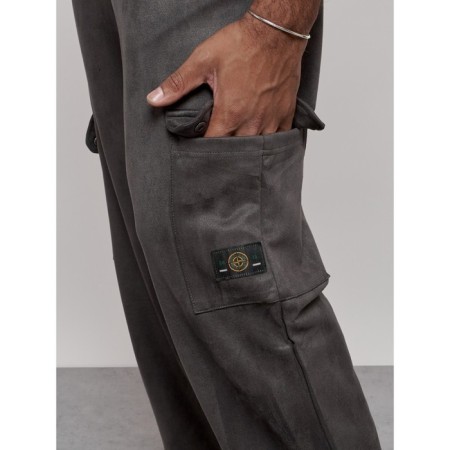 Sports pants, size 54, gray color-8