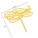 Topper "with an anniversary", gold, give beautifully