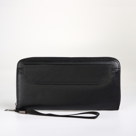 Male purse-clate on a zipper, black color-1