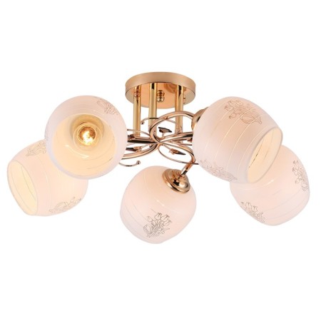 Ceiling light ESCADA, 1121/5PL. 5x40W, E27, 520x520x220 mm, color gold