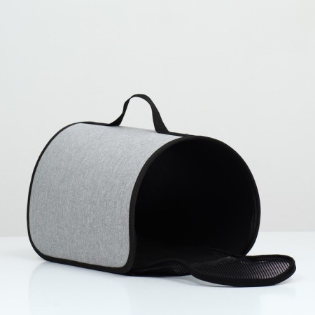 Bag - Animal Carriage "Carpetbegger", 36.5 x 22 x 22 cm, gray-3
