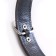 Leather collar with oblique "Zononic", Osh 52-66 x 3.5 cm, mix of flowers