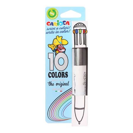 Automatic ball handle, 10 colors, "carioca", 1.0 mm node, standard palette, mix-2