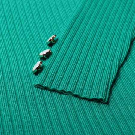 Women's costume (jumper/skirt), green color, size One size (46-50)-5