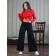 Trouser suit, size 54, red color